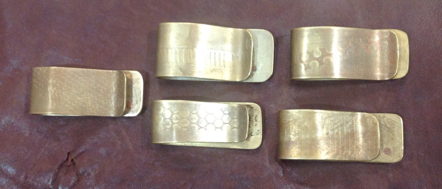 Coleman's Haberdashery - Artillery Shell Money Clips with Buffalo Nickel