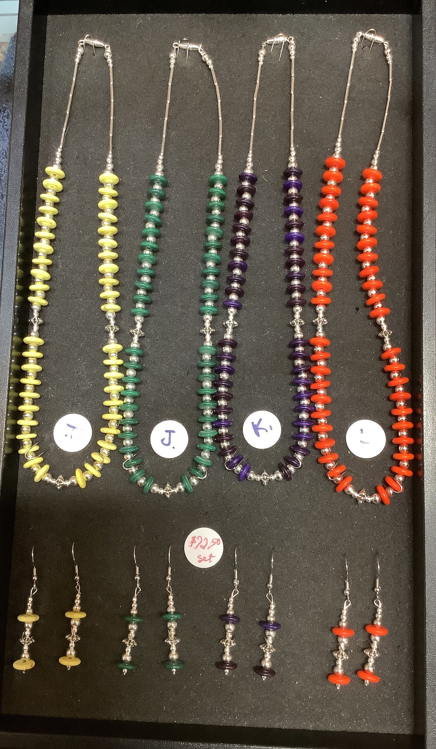 Set Navajo - Franklin Kee - Sterling Silver and Natural Stone