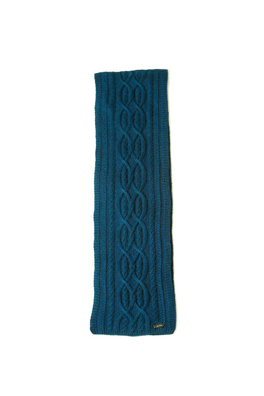 Qiviuk “Damaris” Blue Bison Beanie and Scarf Set