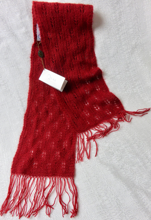 Scarlet Muskox Fringe Scarf