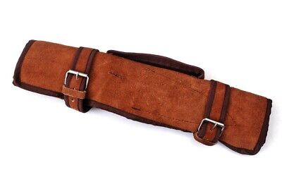 Damascus Chef Sets with Leather Knife Roll