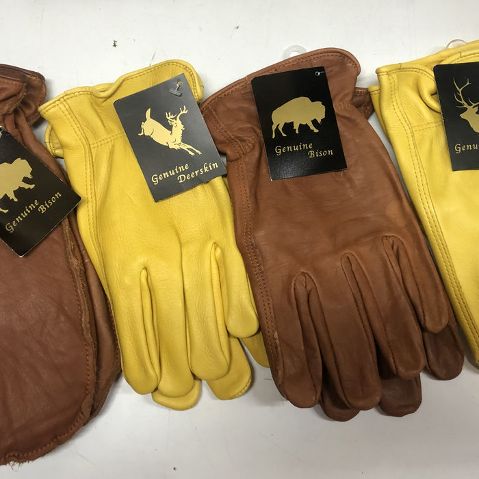 Herd Wear bison leather fingerless gloves — Herd Wear Retail Store
