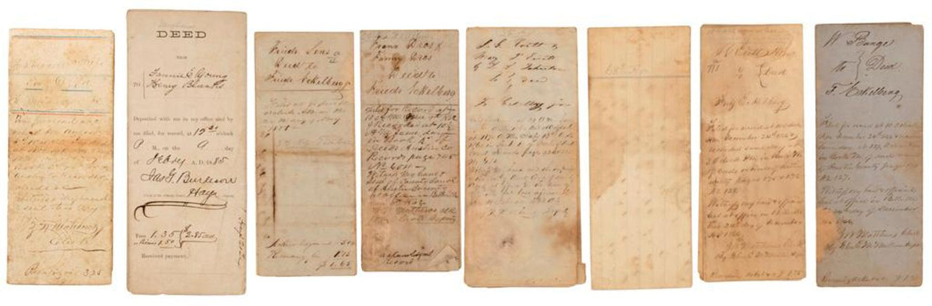 Historic Texas "Paper"; Treasury Notes, Treasury Warrants, Deeds and similar documents.
