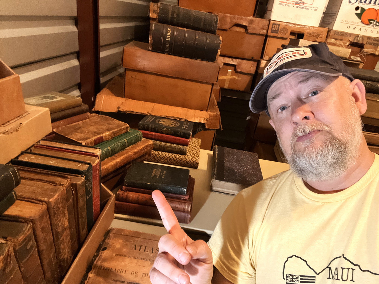 Books from "The Hoard" ... antiquarian publications from the truckload found in Wichita Falls, Texas