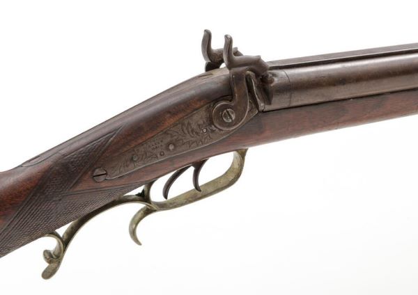 Sold at Auction: Double BBl. Percussion Shotgun