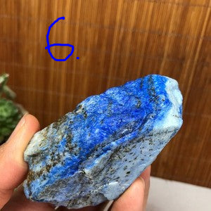Unpolished/Raw Lapis Lazuli specimens -106 g. - 164 g.