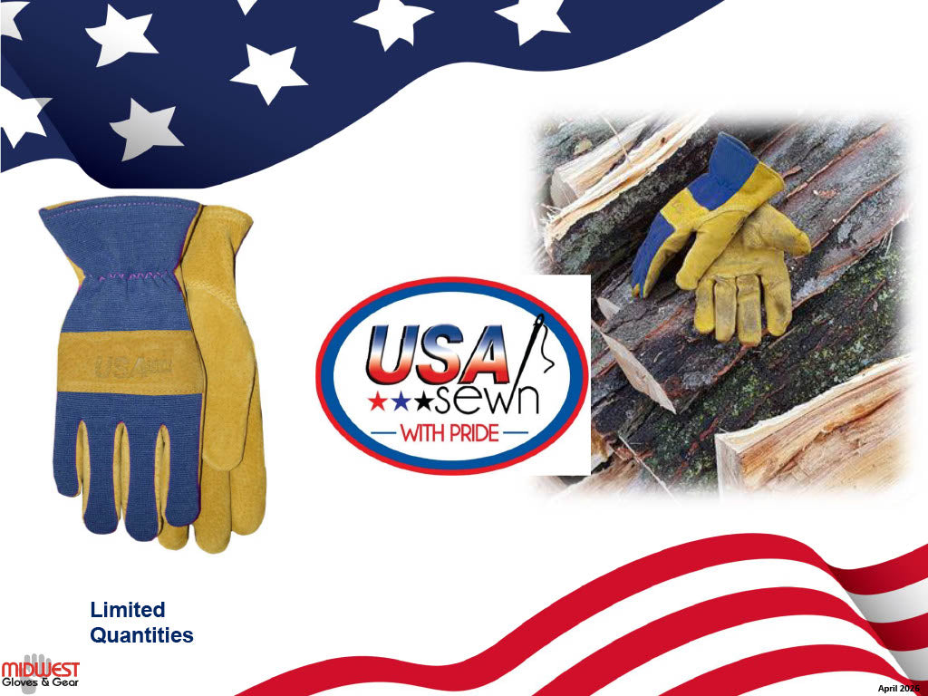 Midwest Glove - Midweight Pigskin faced work glove