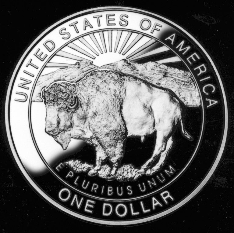 1999 p - Yellowstone National Park Silver Dollar Coin