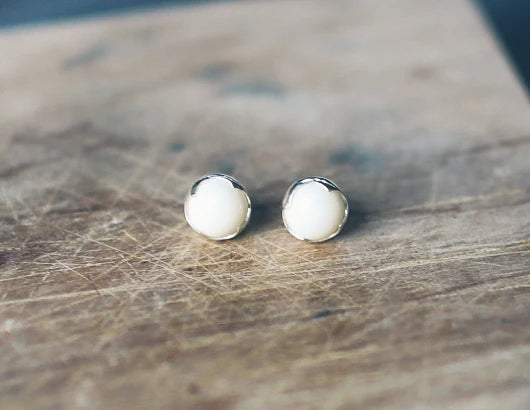 Ivory Jacks - Mammoth Ivory Small stud earrings