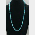 Vintage Turquoise Blue Trade Bead 3 strand necklace -
