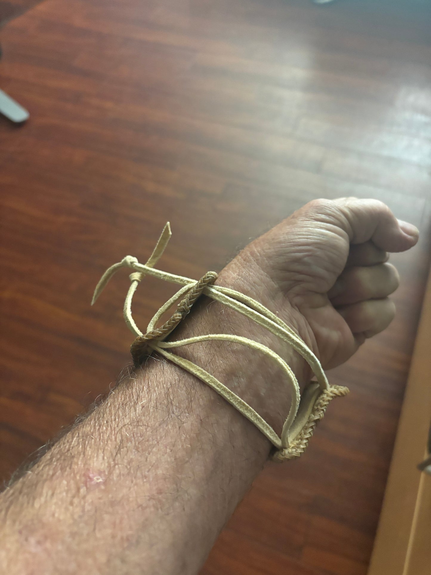 Brain Tanned Elk cuff