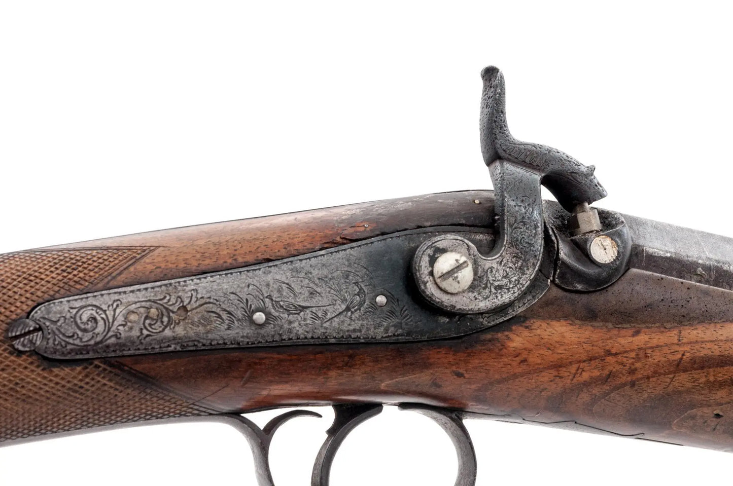 Antique  Percussion Halfstock Sporting 12 gauge "Fowler"