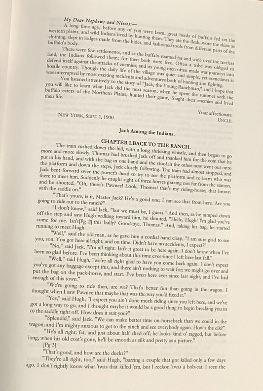 BOOKS - Jack Among the Indians:  A Boy's Summer on the Buffalo Plains