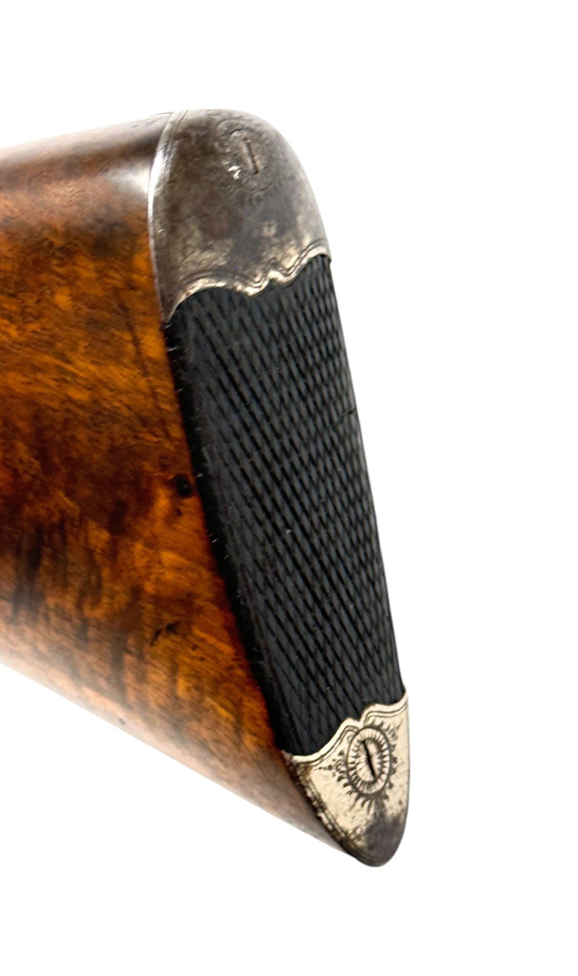 Antique Shotgun #67 -  140 plus year old 10 gauge beauty w/ silver overlay and engraving!