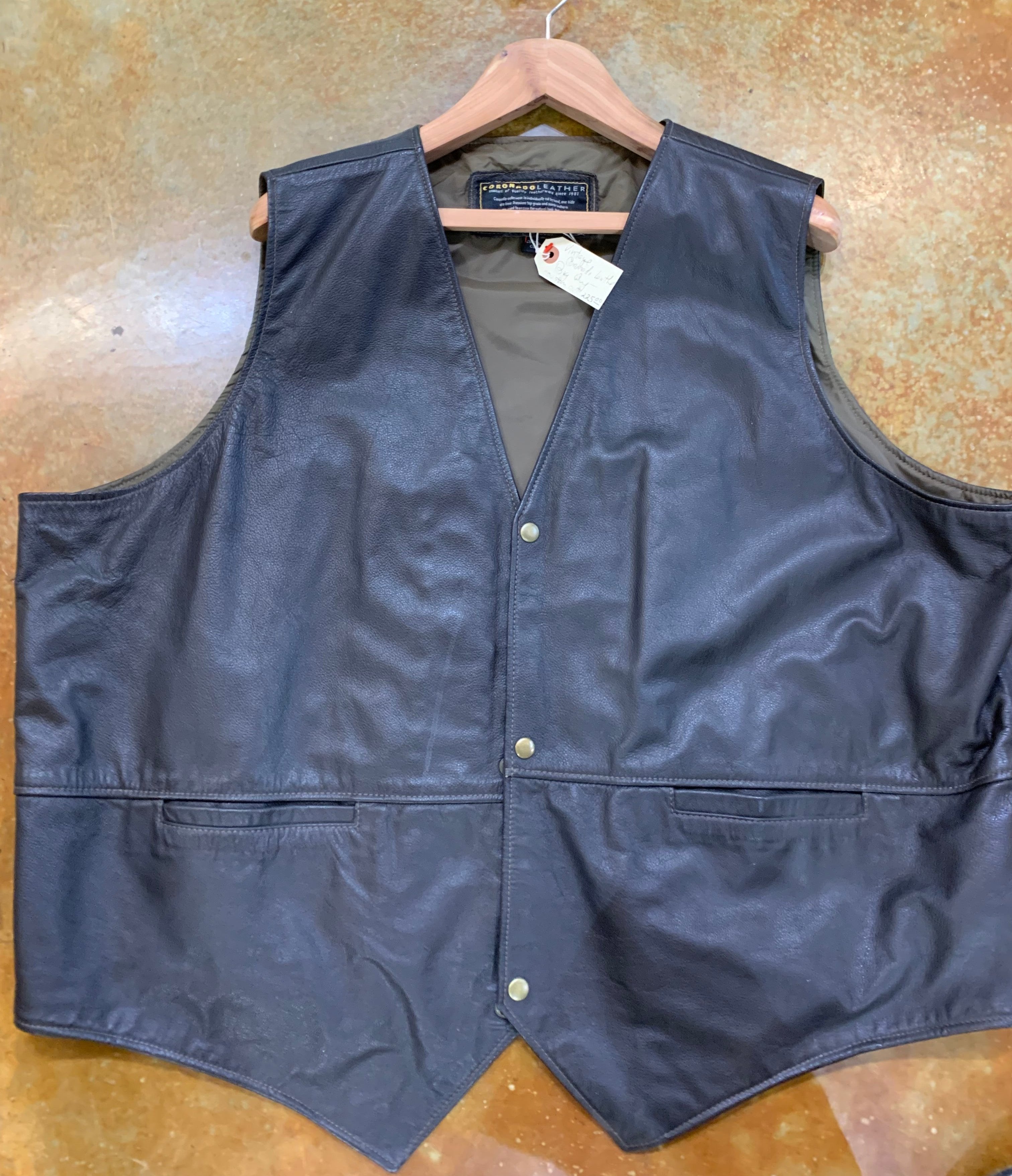 Vintage Coronado Leather black XXXL or larger vest