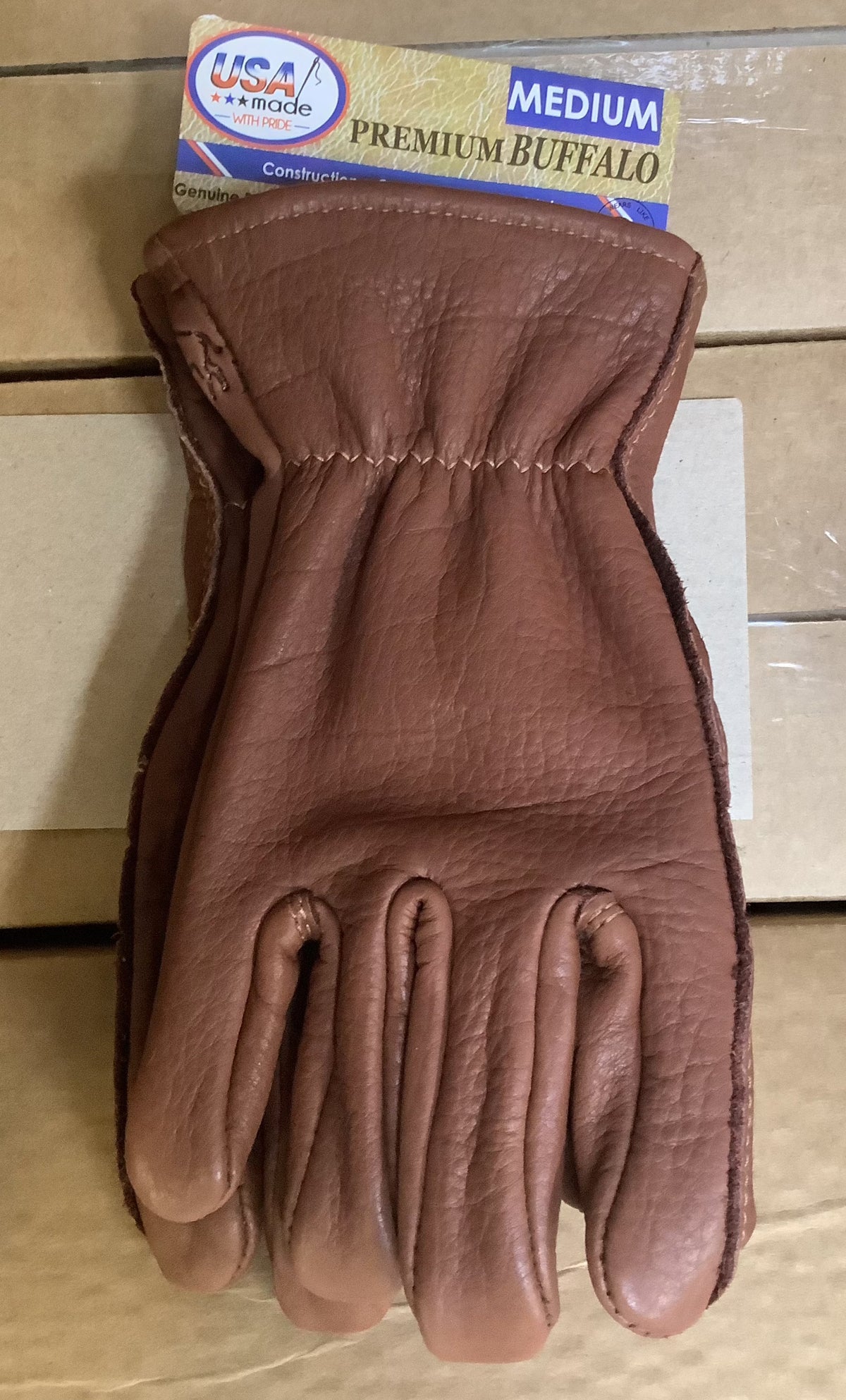 Midwest Glove American Made Bison Leather Work Gloves The