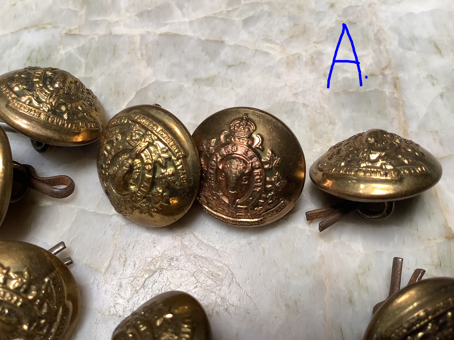 R.C.M.P uniform buttons
