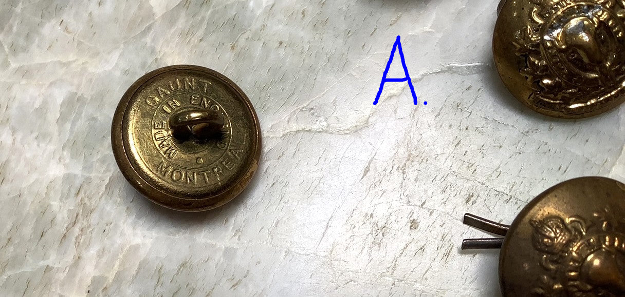 R.C.M.P uniform buttons