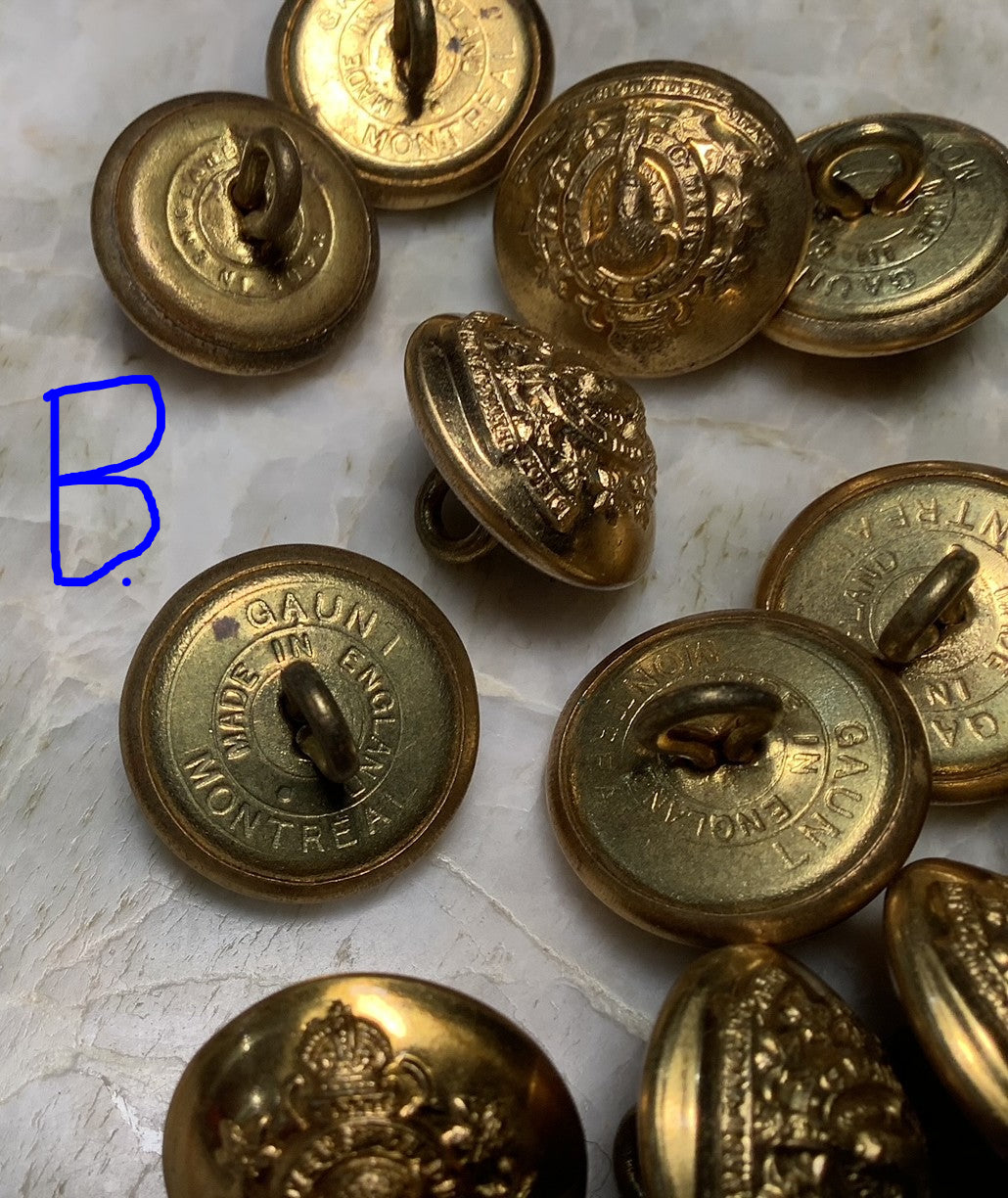 R.C.M.P uniform buttons