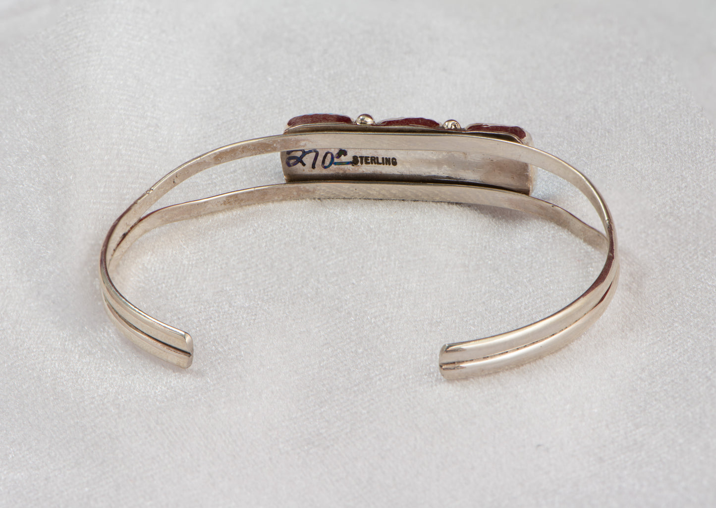 Silver Pearl Ranch - 3 stone Kingman Turquoise Bracelet/Cuff