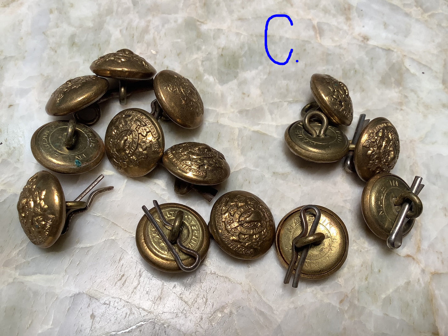 R.C.M.P uniform buttons