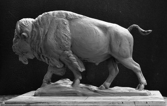 "Old Sykes" - bronze in three sizes by Veryl Goodnight