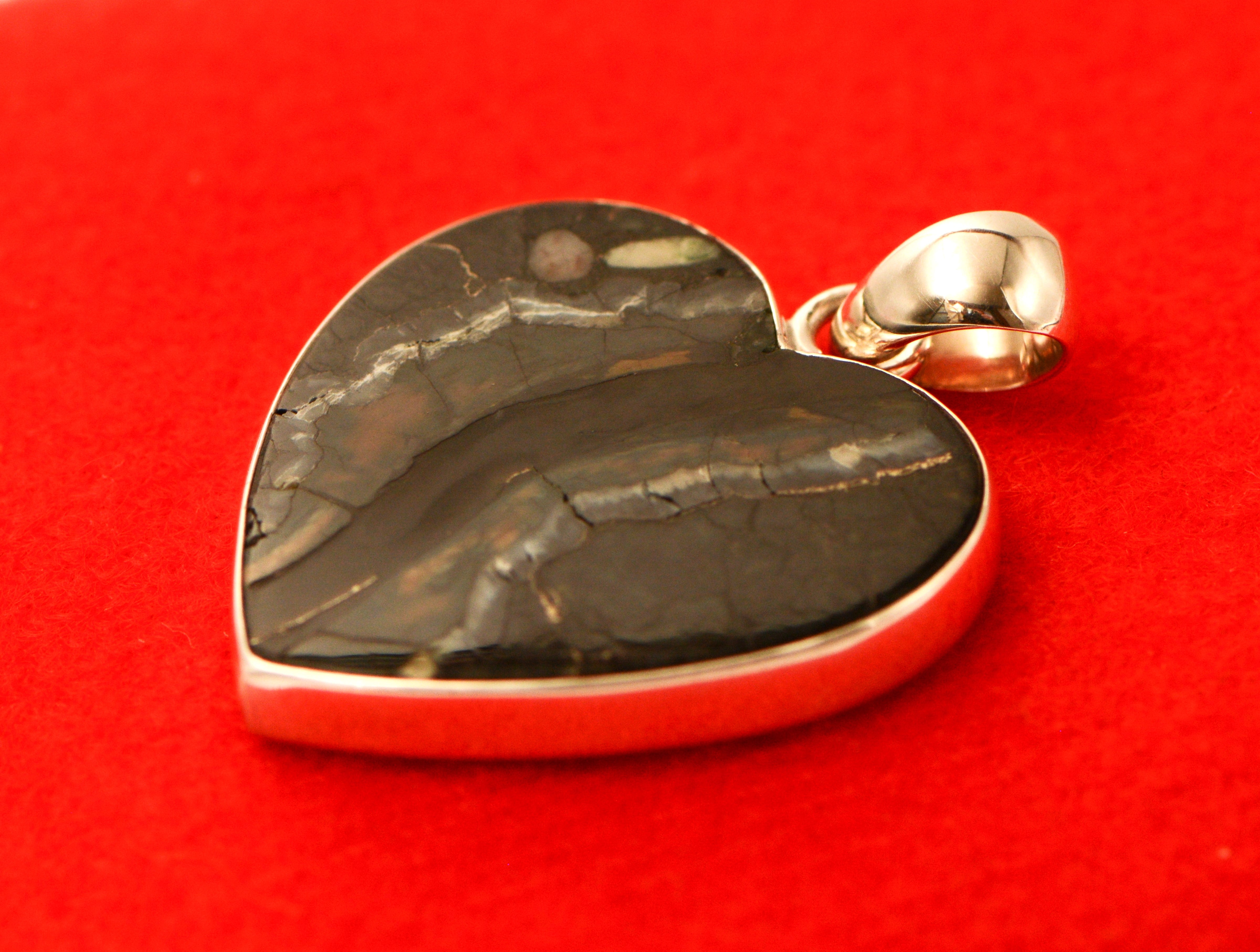 Ivory Jacks - Mammoth Tooth Heart Pendant