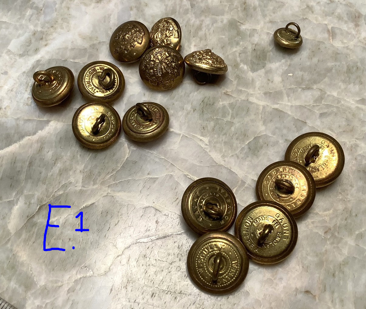 R.C.M.P uniform buttons