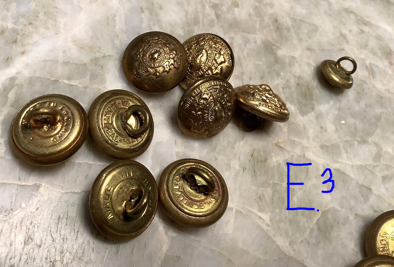 R.C.M.P uniform buttons