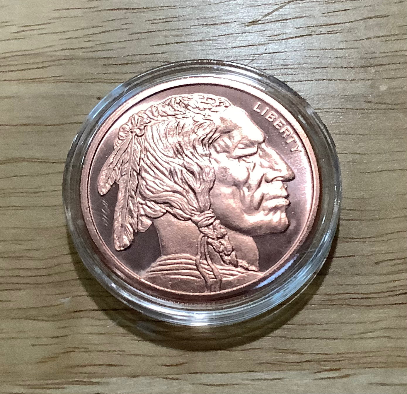 Copper 1 oz "Rounds" -  Buffalo Nickel replica and Bison/Eagle -