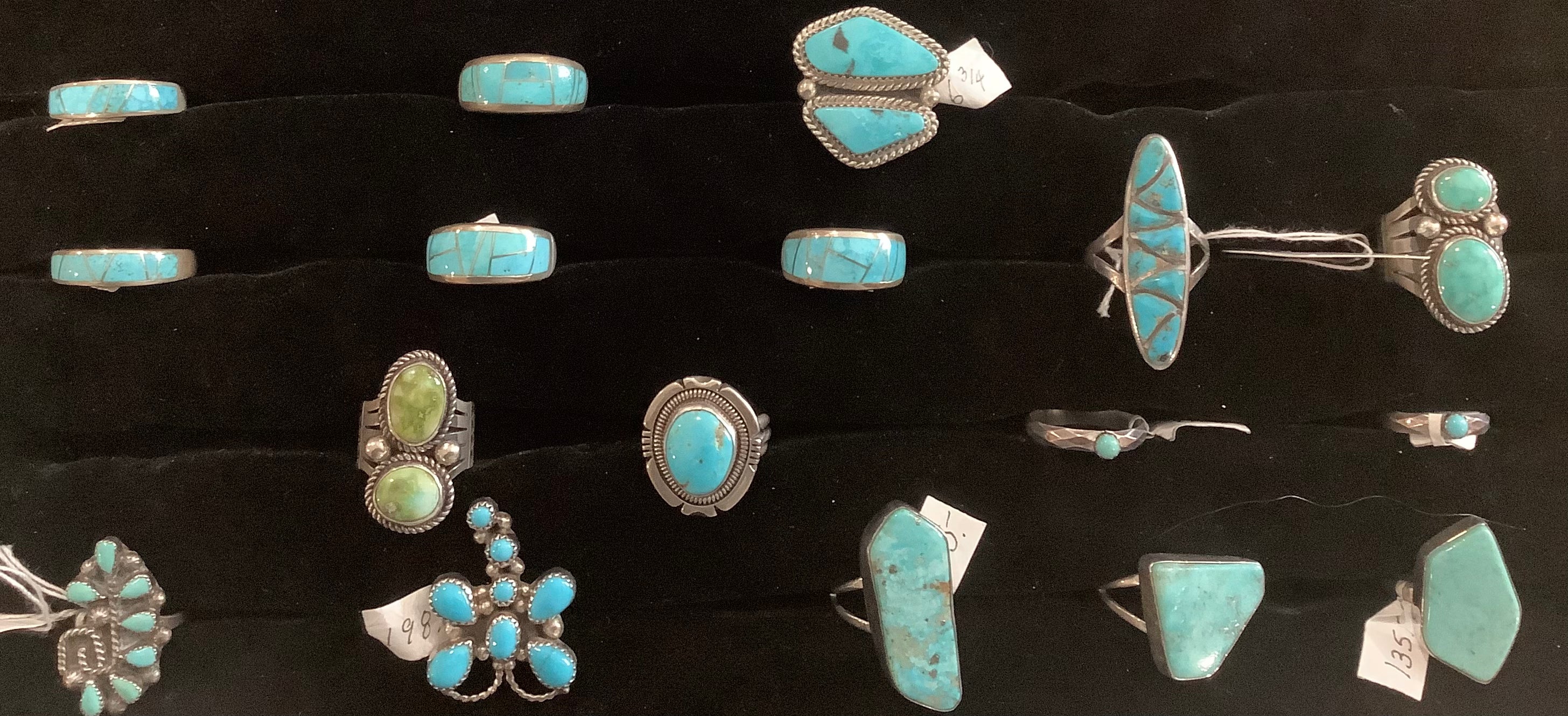 Ladies Turquoise Rings - Native Made