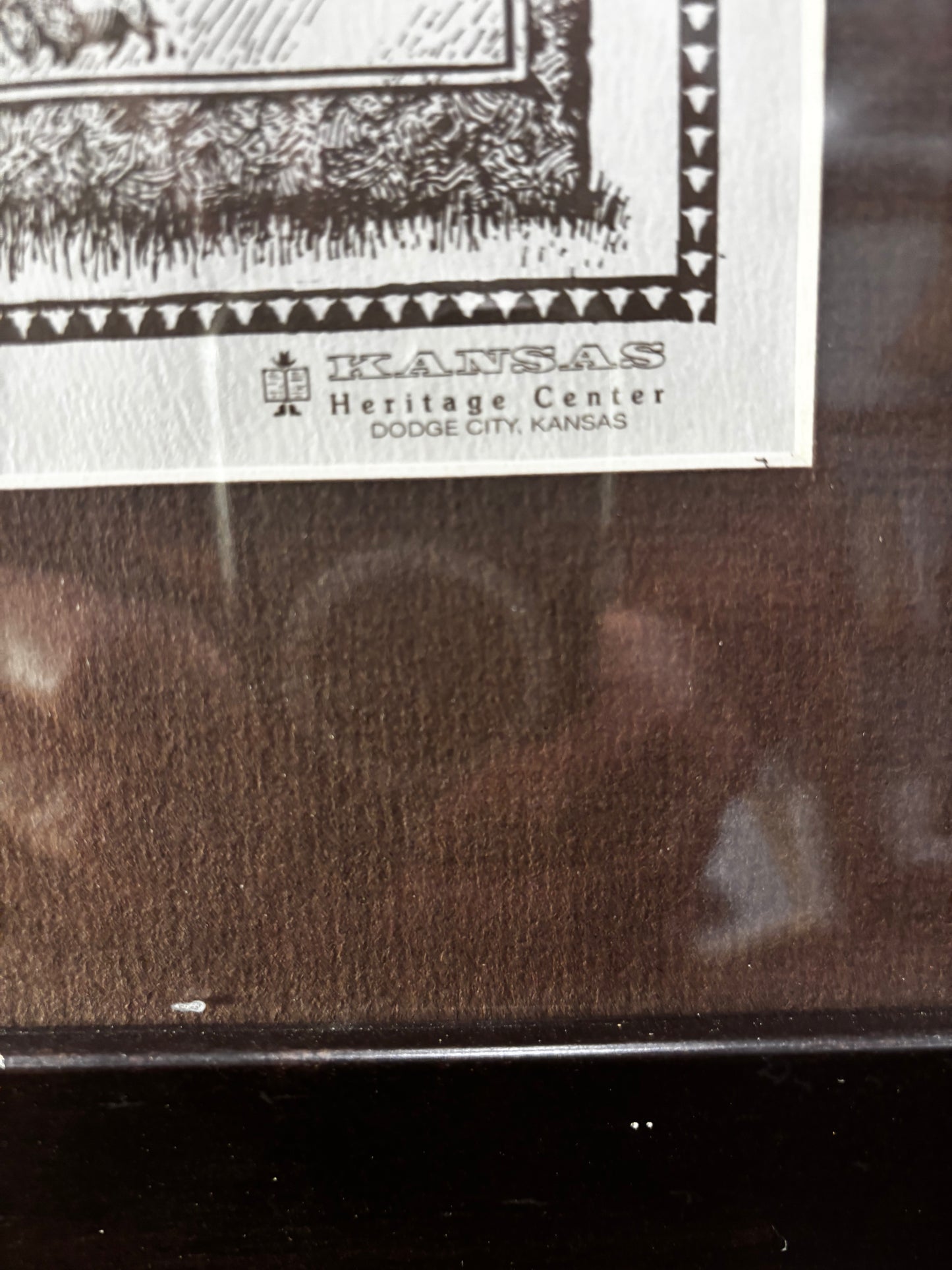 Extensive Bison History Map - Heritage Center, Dodge City, Kansas