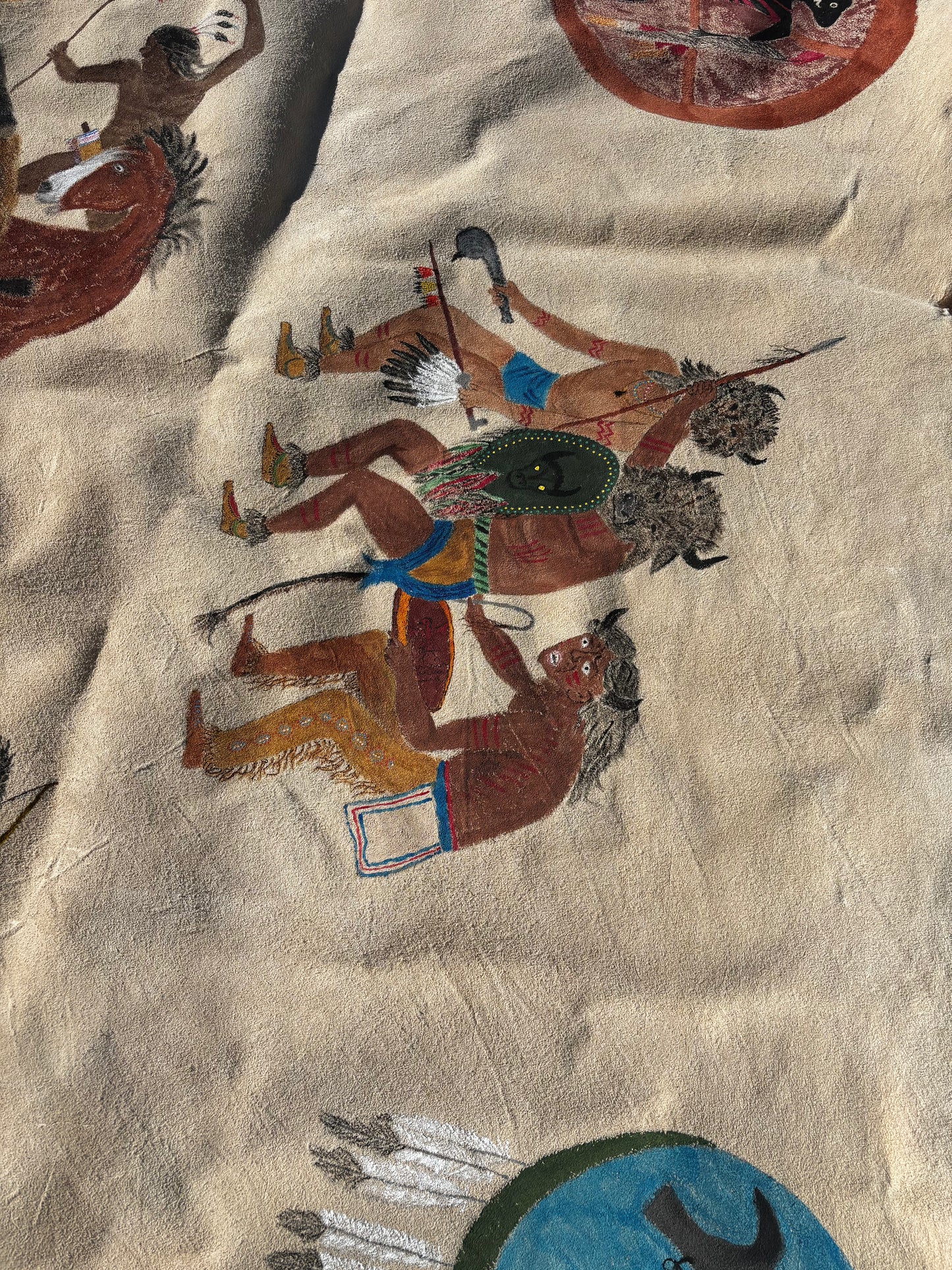 Charles Sinclair - May, 2025 - Hand Painted bison robe