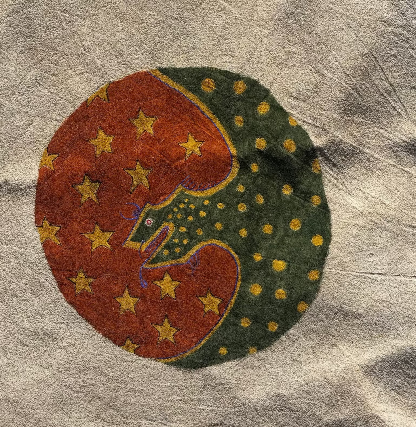 Charles Sinclair - May, 2025 - Hand Painted bison robe