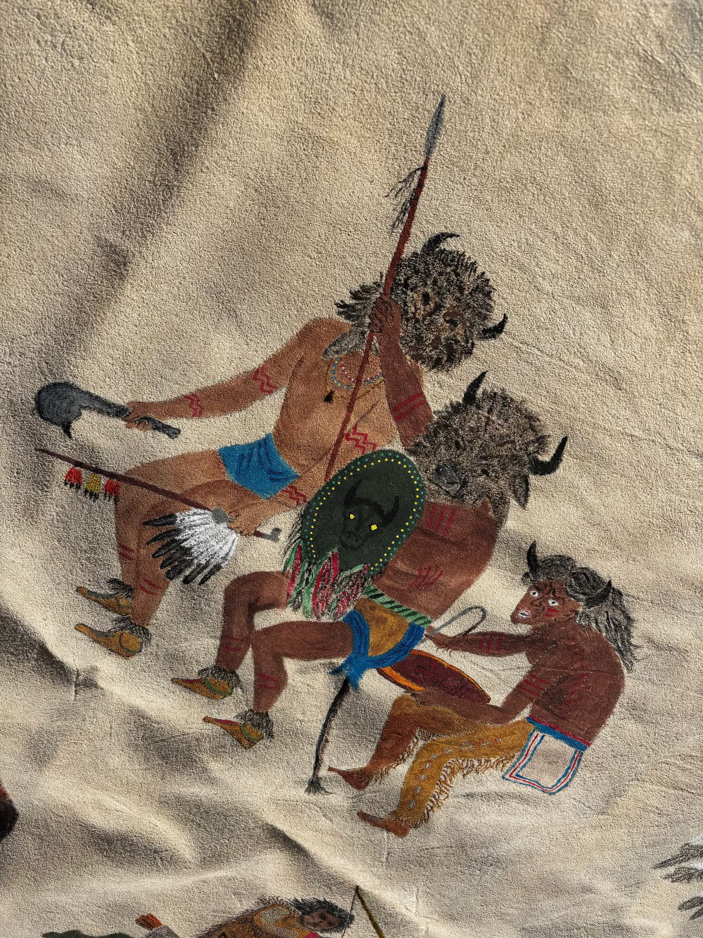 Charles Sinclair - May, 2025 - Hand Painted bison robe