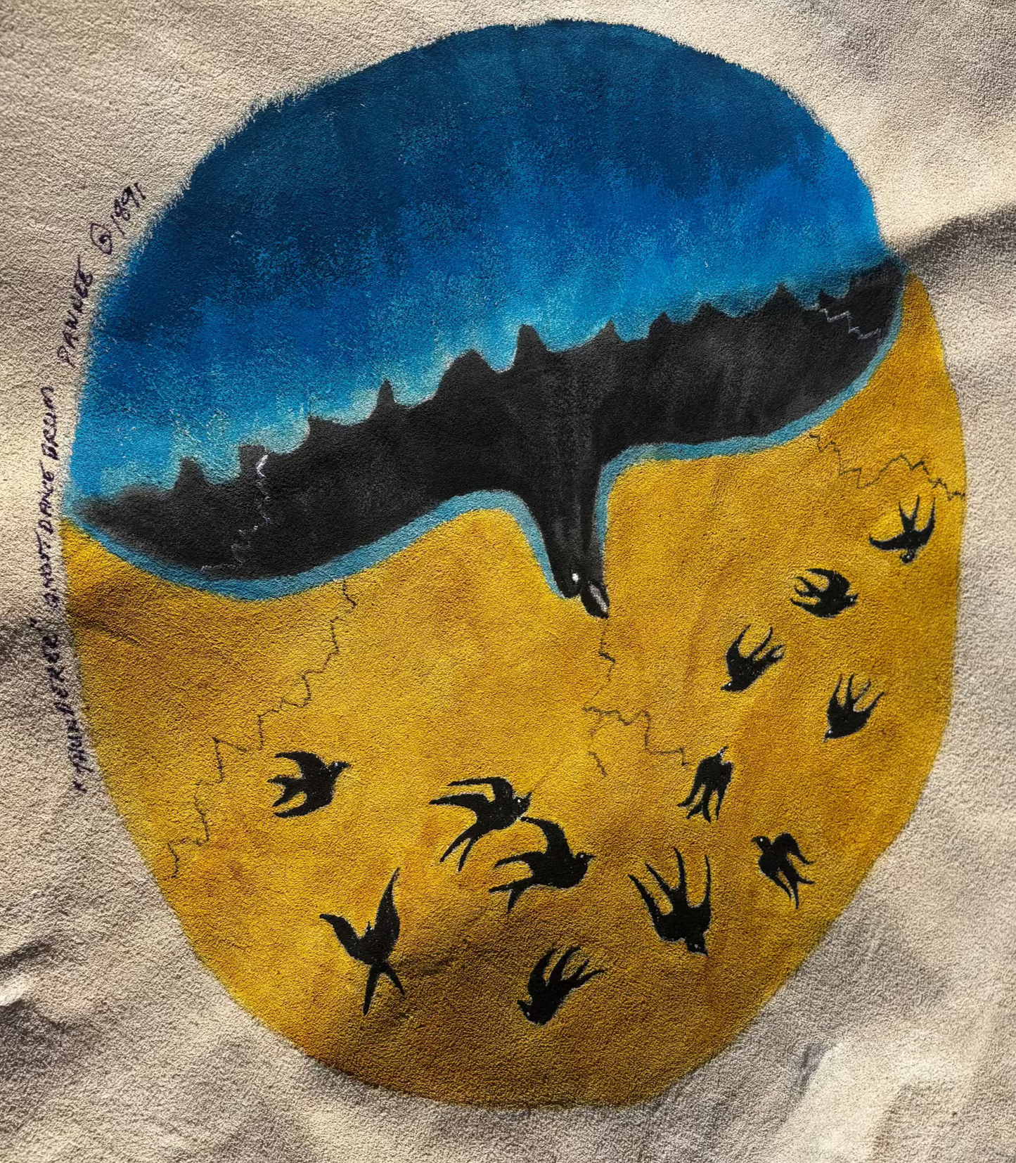 Charles Sinclair - May, 2025 - Hand Painted bison robe