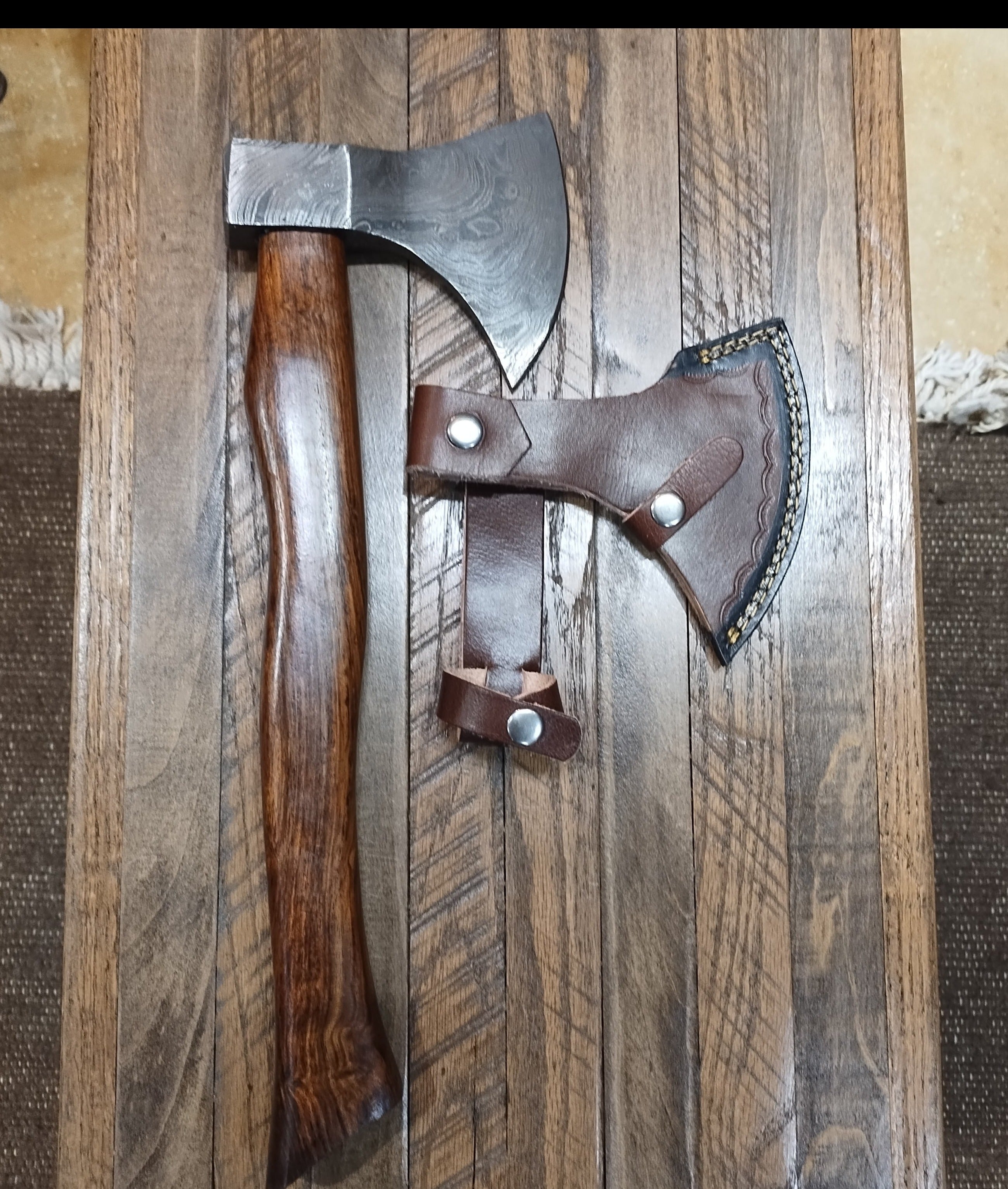 Damascus War Axe