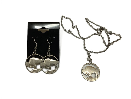 R & R Legacy Studio (New Hampshire)- Genuine Buffalo Nickel - Cut Coin Jewelry