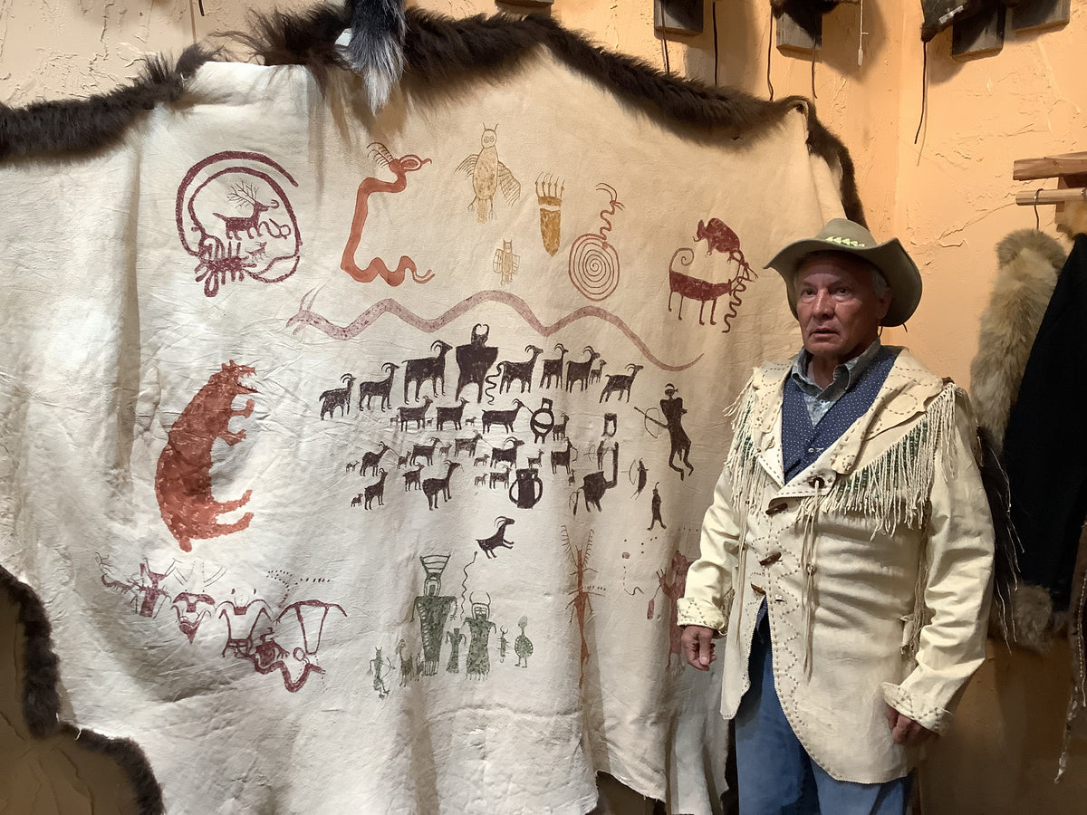 Hand Painted Bison Robe - Charles Sinclair — The Buffalo Wool Co ...