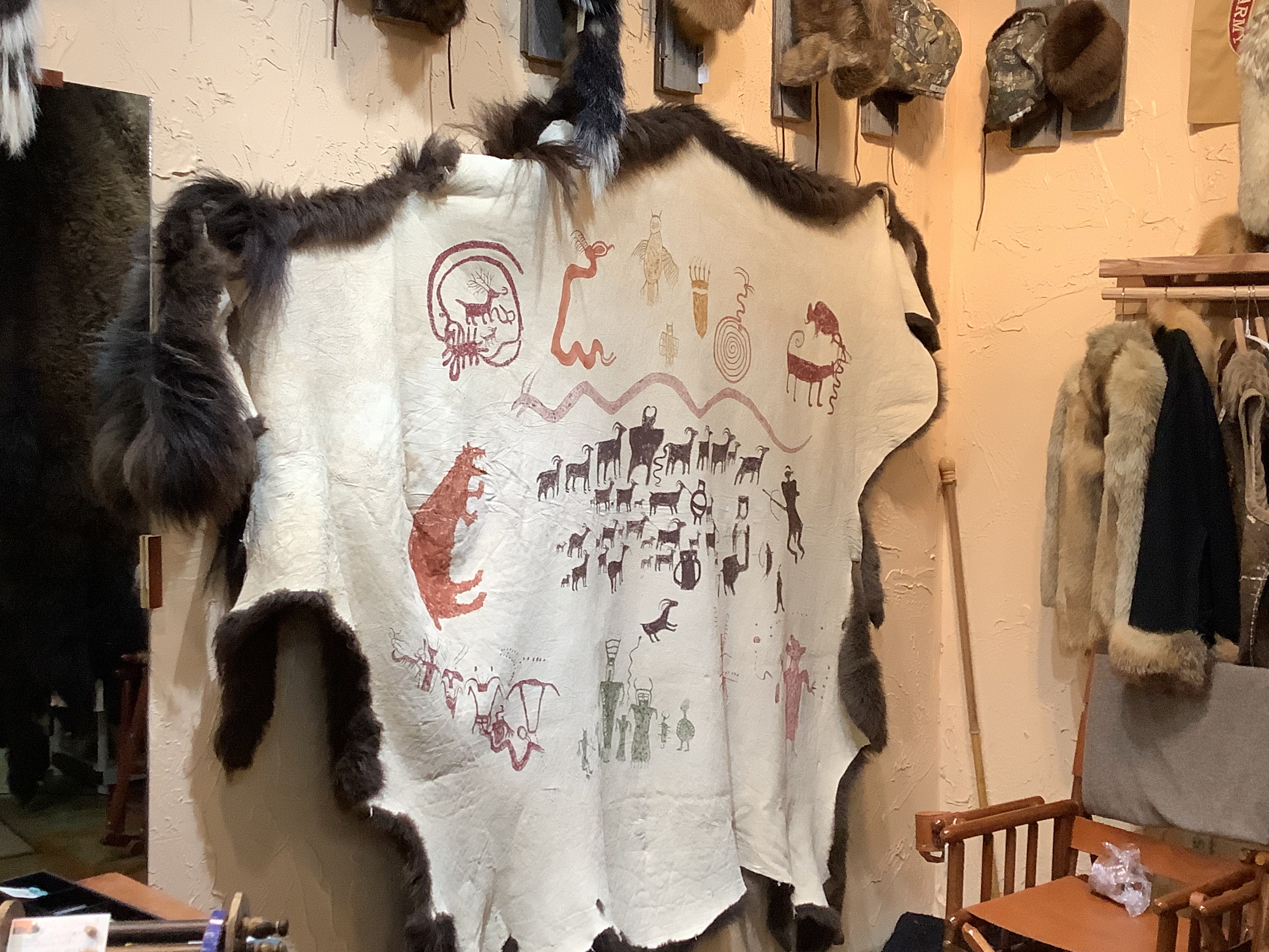 Hand Painted Bison Robe - Charles Sinclair