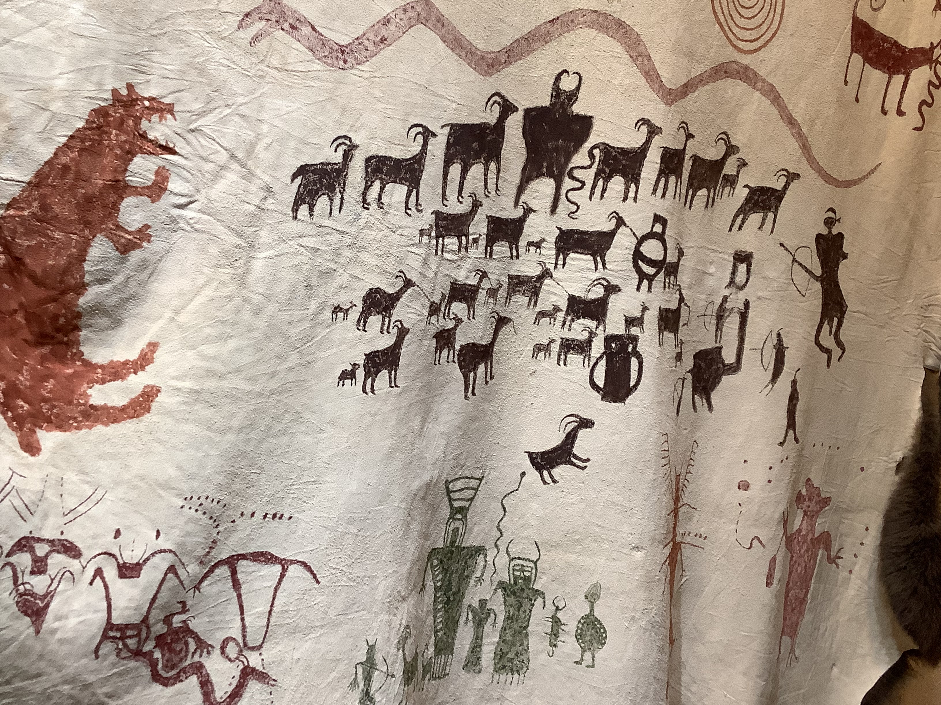 Hand Painted Bison Robe - Charles Sinclair