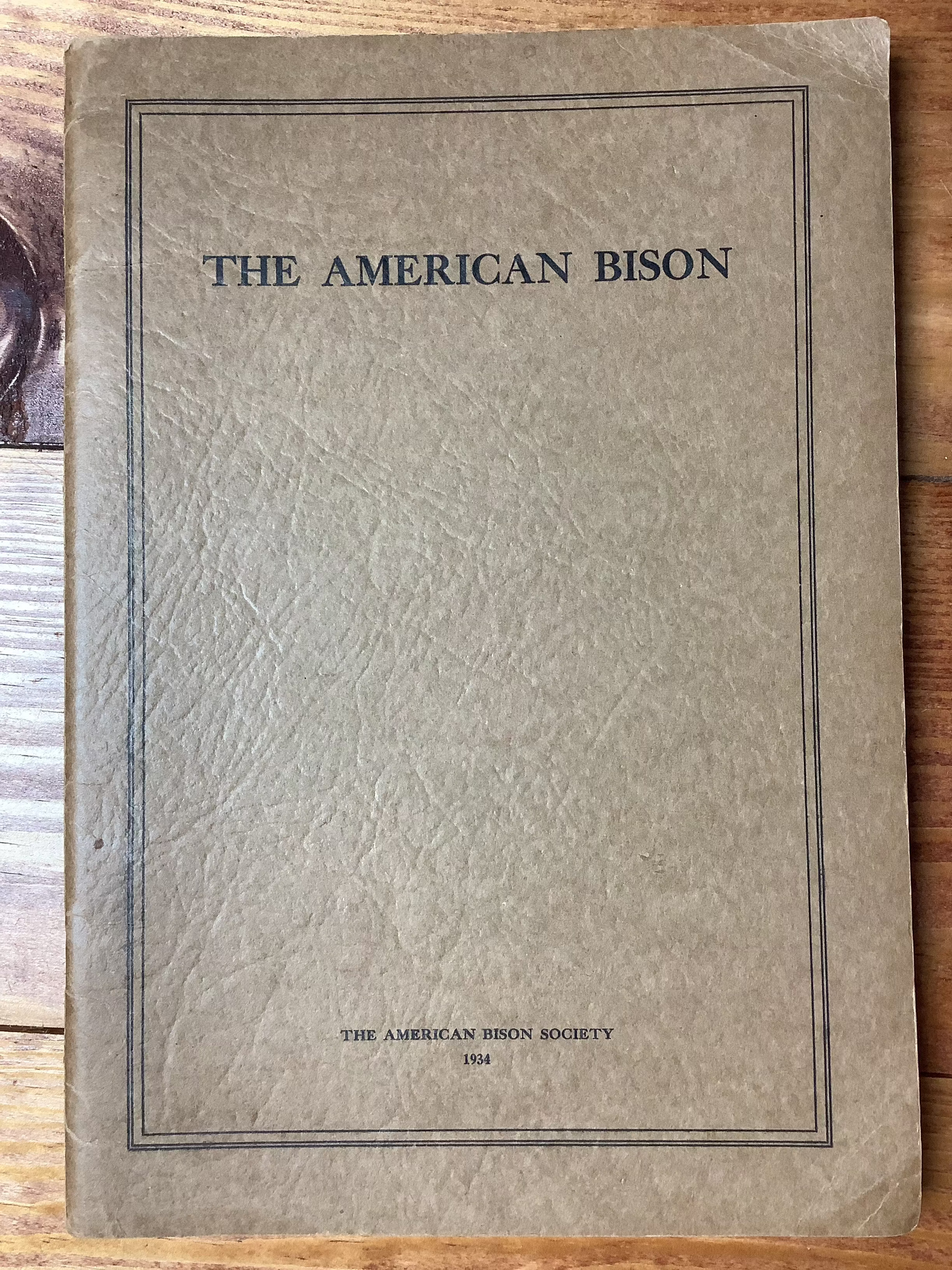 BOOKS - "The American Bison" - Martin S. Garretson