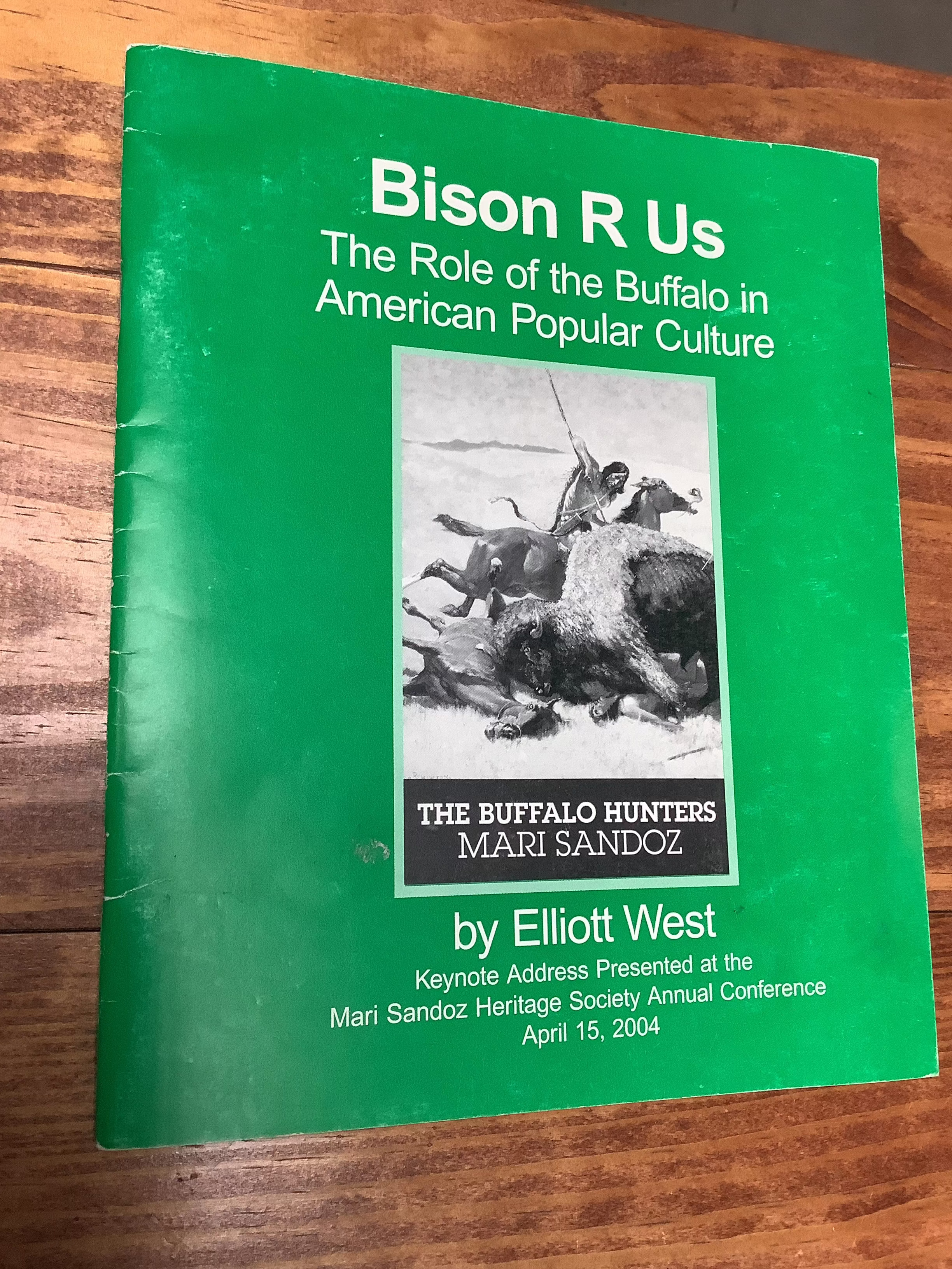 BOOKS - "Bison R Us" - by Elliot West