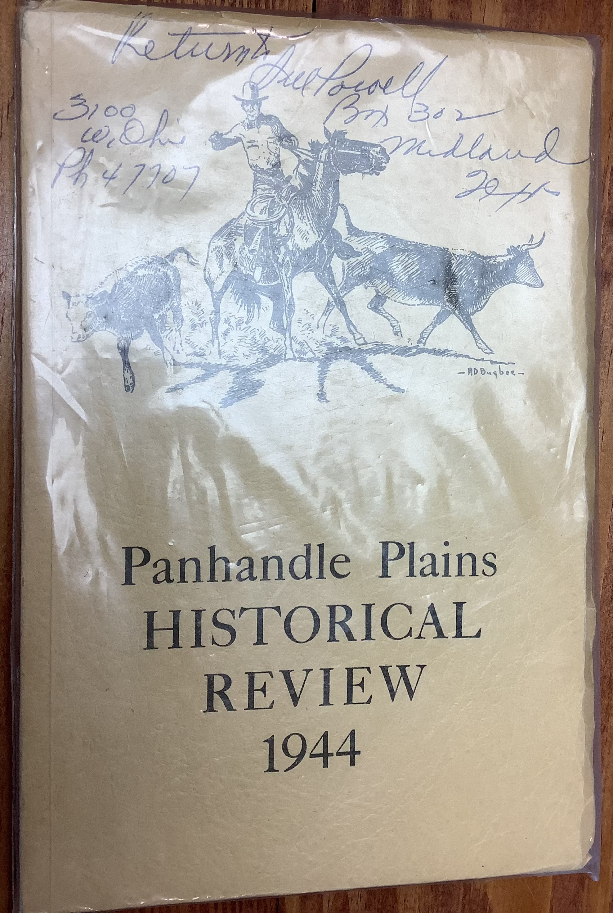 BOOKS - "Panhandle Plains Historical 1944 Review" - J. Evetts Haley - Editor