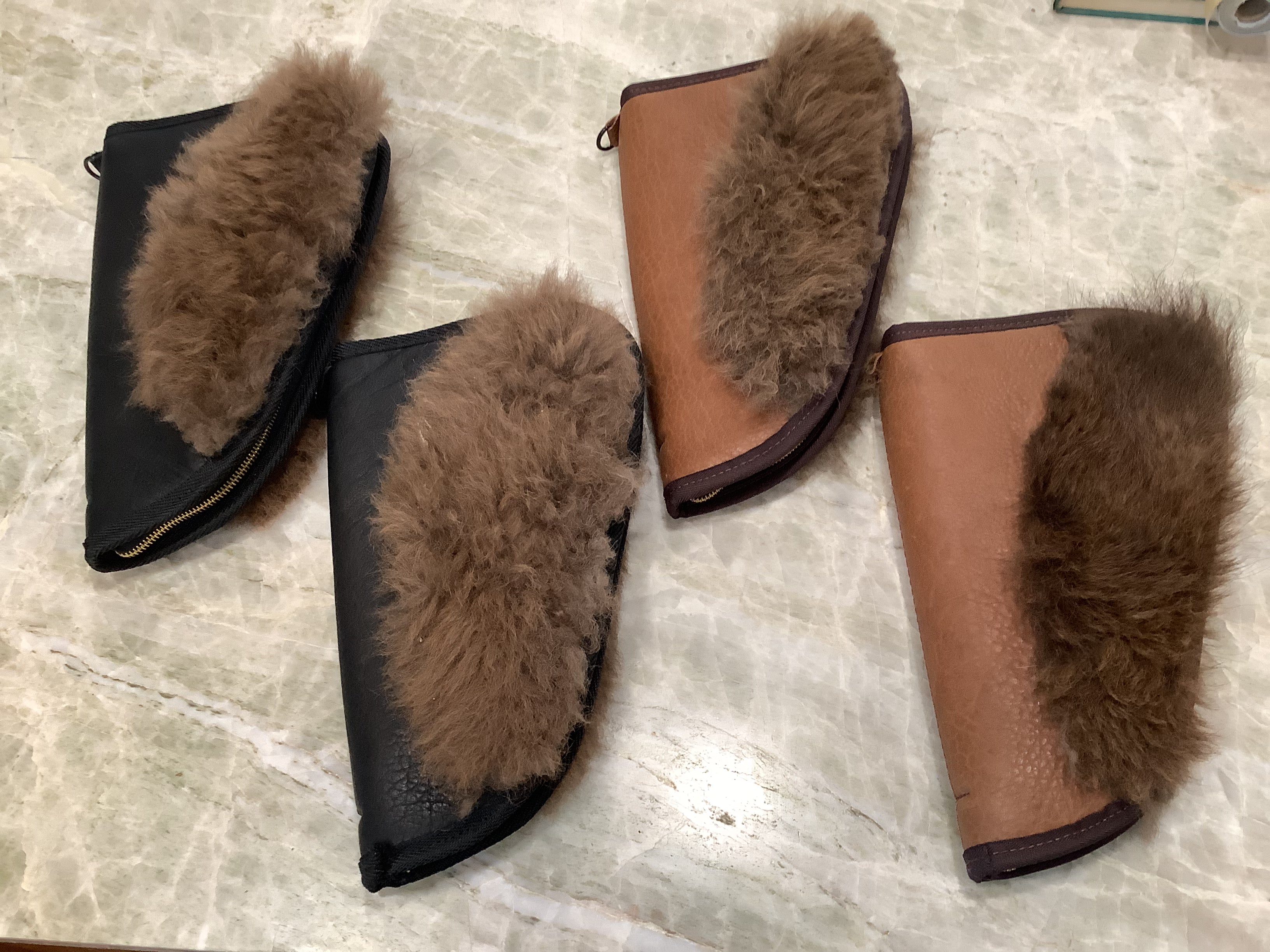 Bison Hide Pistol Cases  (and just now a few African Elephant/bison hide ...