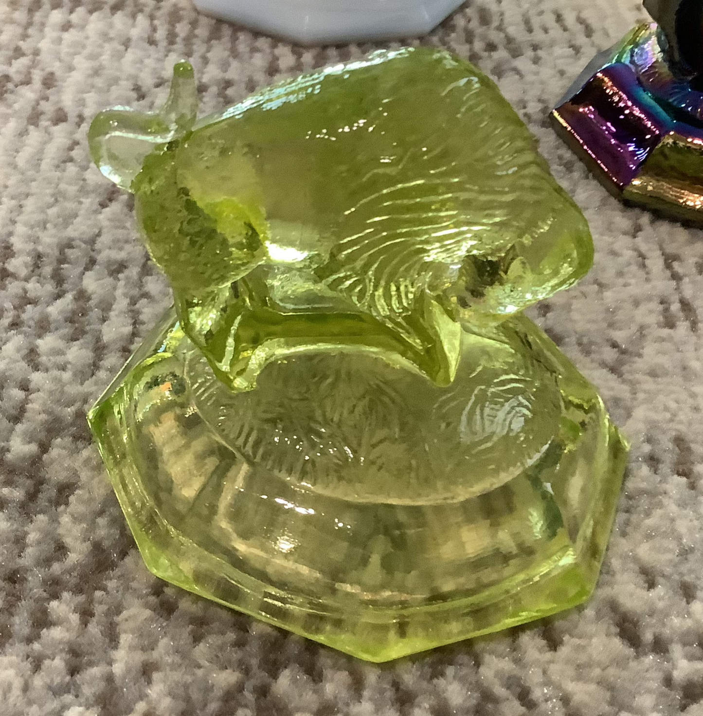 Antique (or close) Joe St. Clair - Glass Buffalo Paperweights