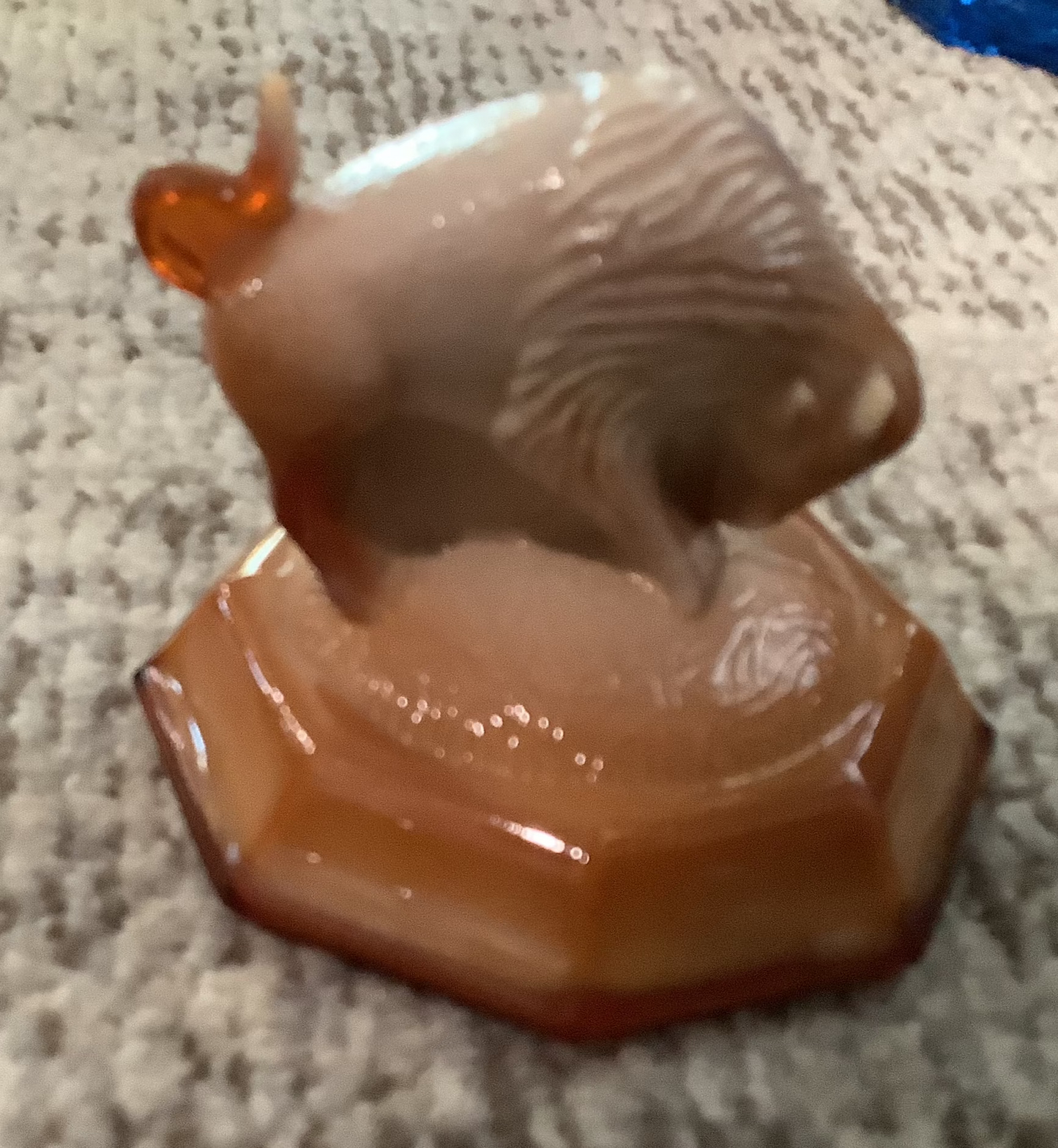 Antique (or close) Joe St. Clair - Glass Buffalo Paperweights