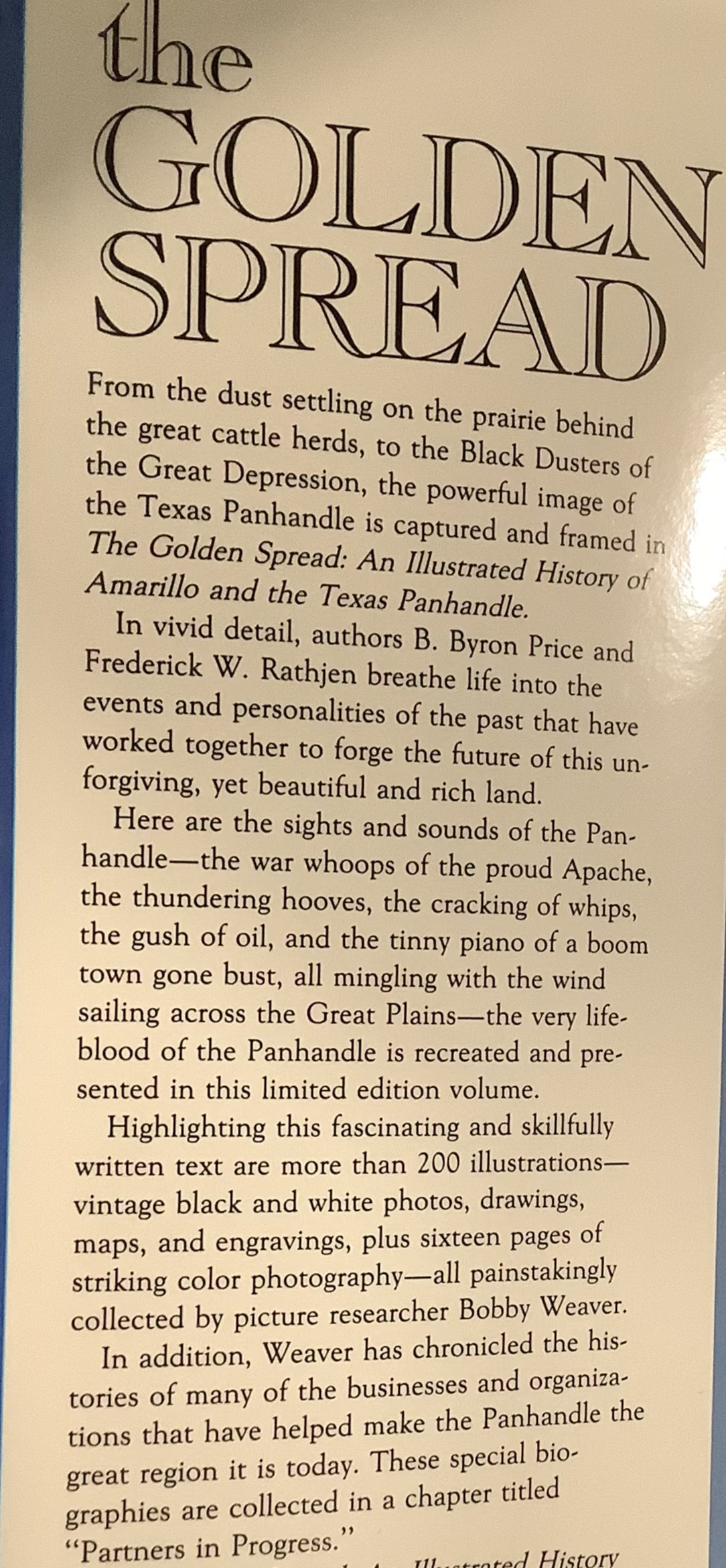 BOOKS - The Golden Spread