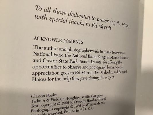 BOOKS - Buffalo: The American Bison Today