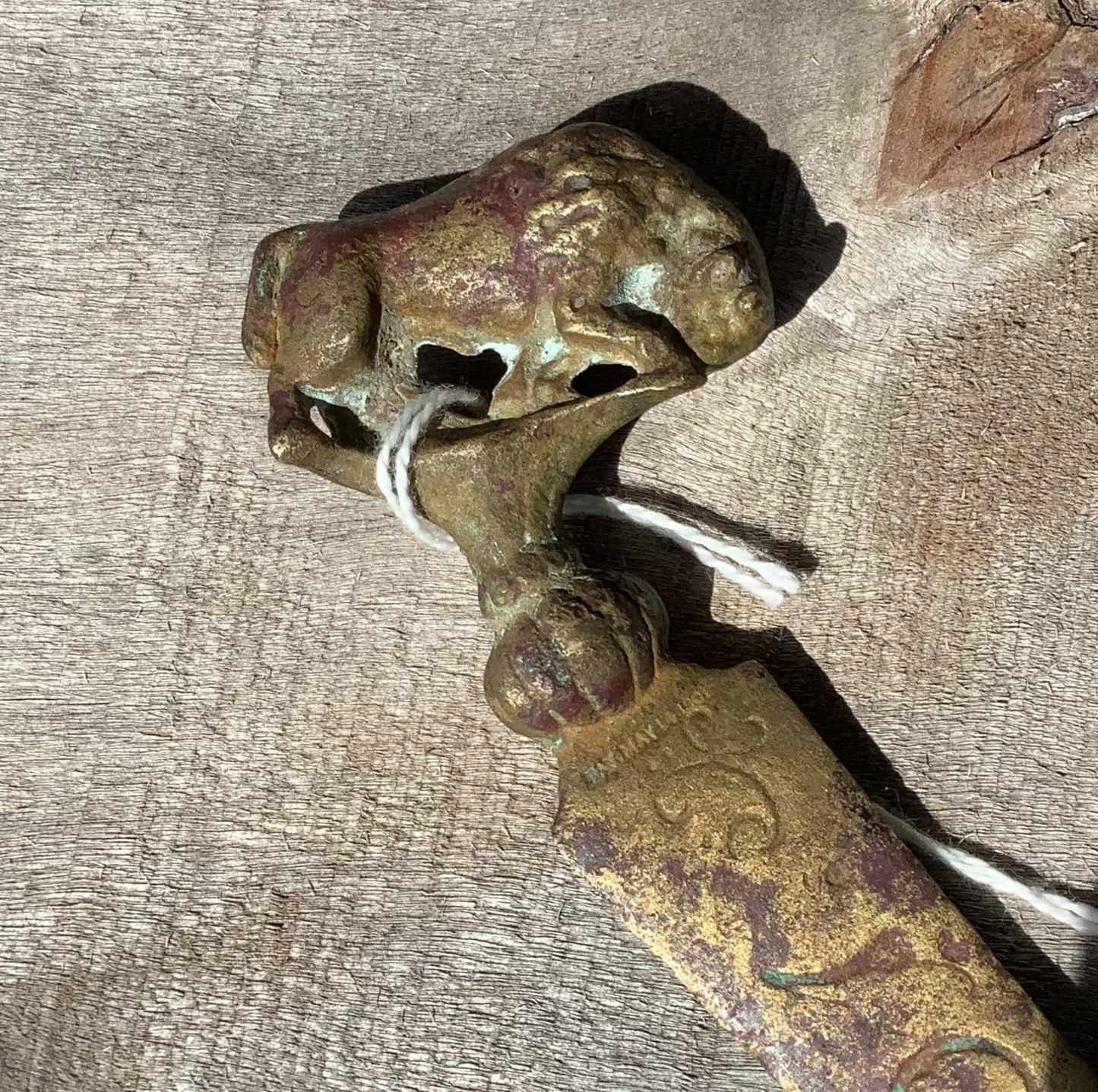 1901 Pan American Exposition (Buffalo N.Y.) brass buffalo topped letter opener